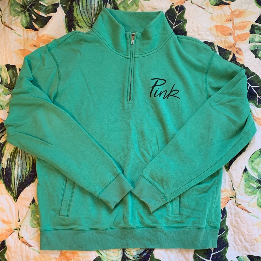 Quarter zip PINK sweater